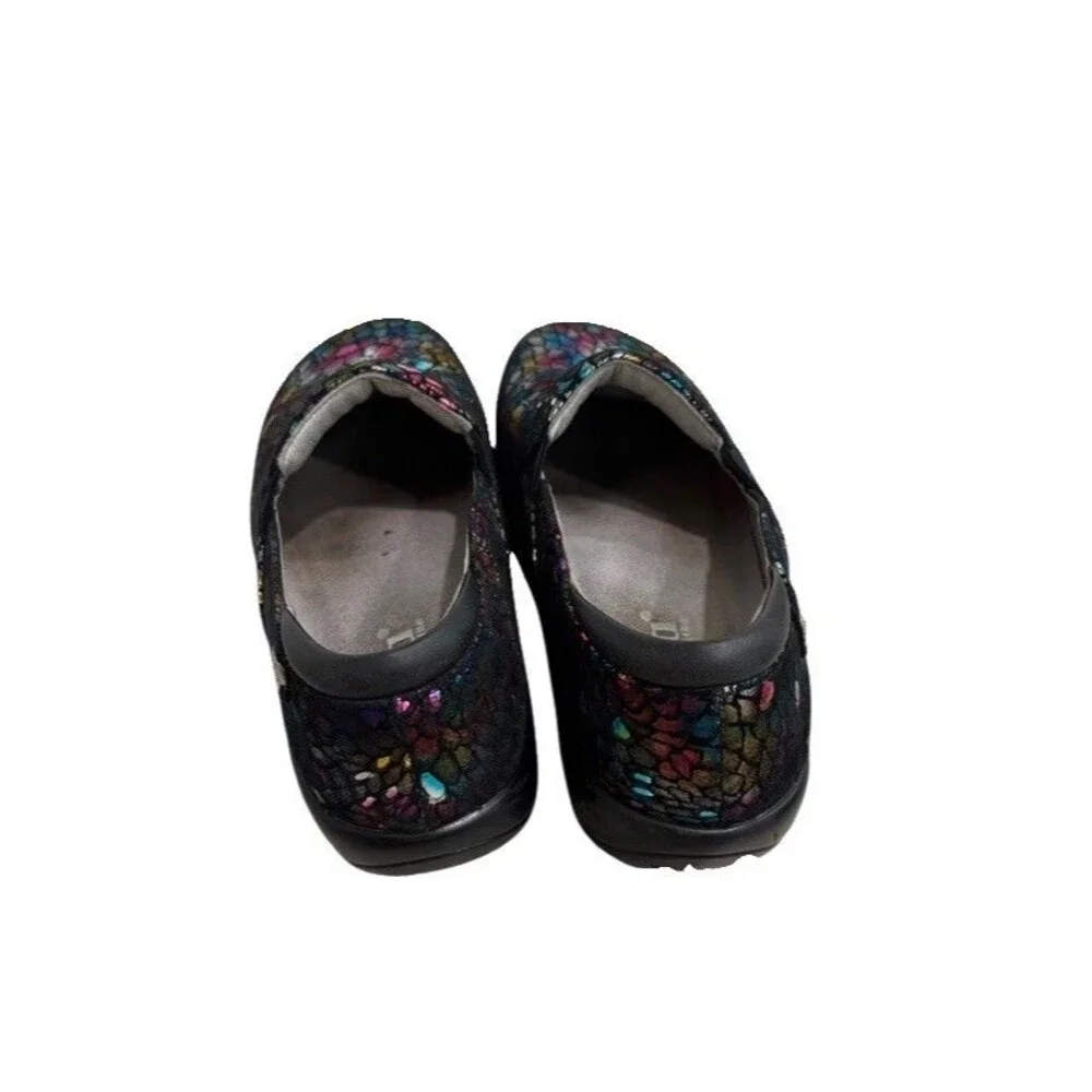 Alegria Womens 38/US 8-8.5 Keli Rainbow Minnow Work Slip-On Shoes  Kel-459